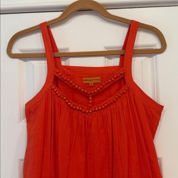 Roberta Freymann Orange Sleeveless Dress - Size Small - Picture 2 of 9
